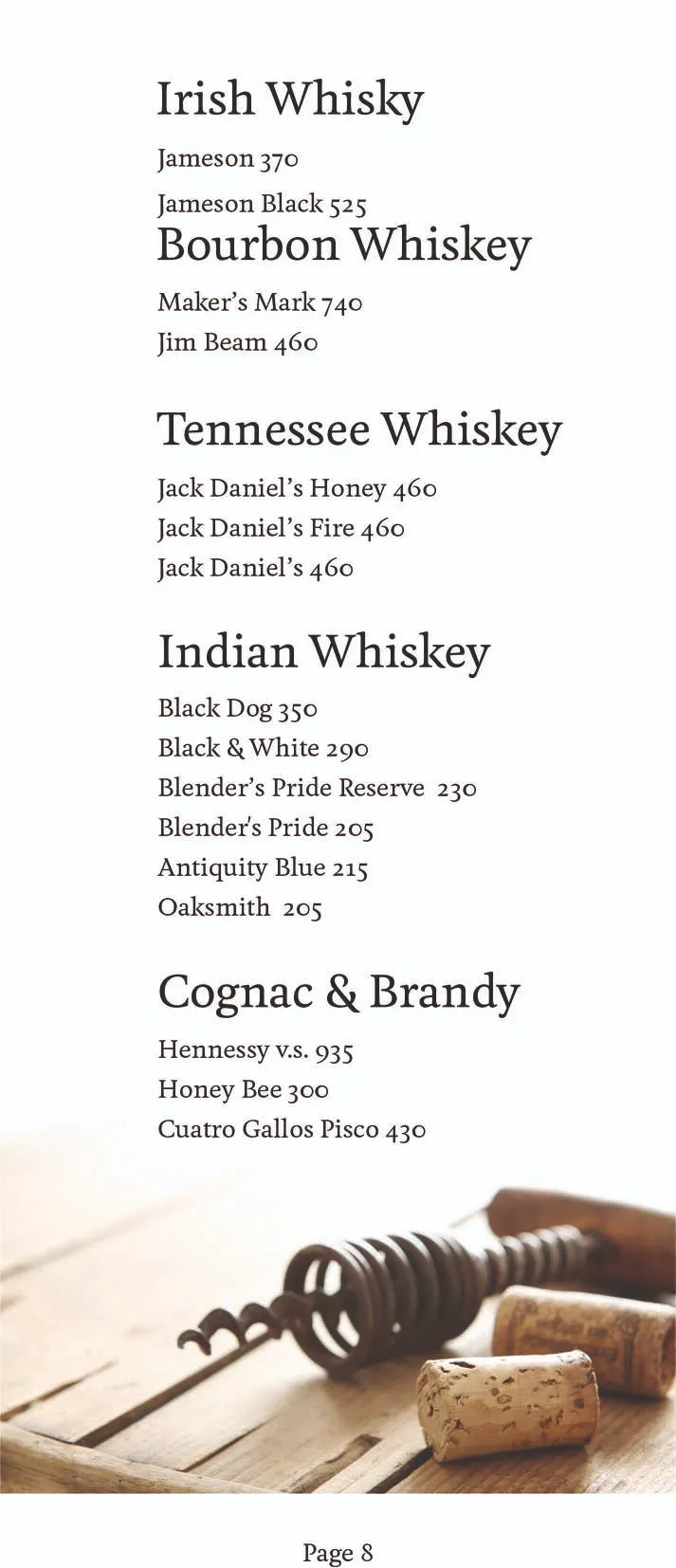 Drink Menu Page 8